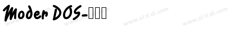 Moder DOS字体转换